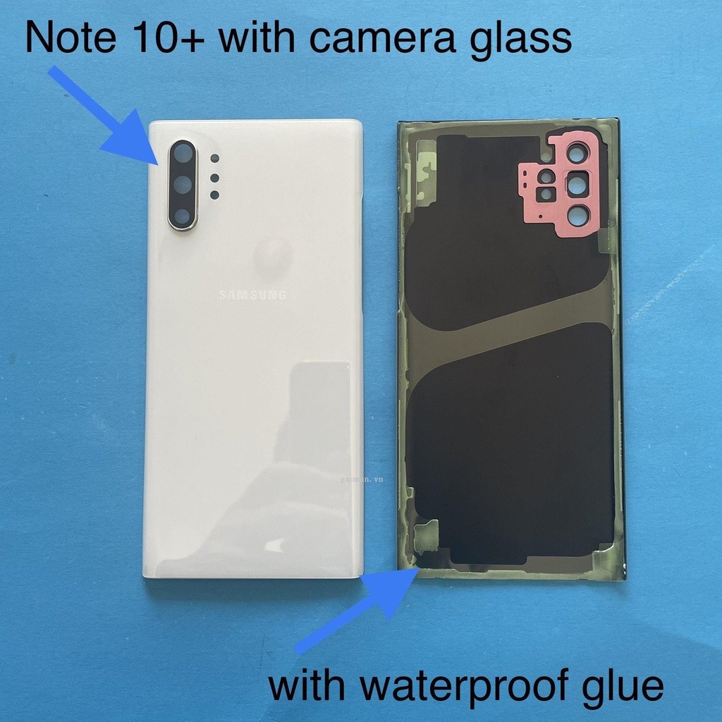 Nắp đậy pin mặt lưng phía sau bằng kính cho Samsung Galaxy Note 10 N970 N970f Note 10 Plus N975 Note10 Lite
