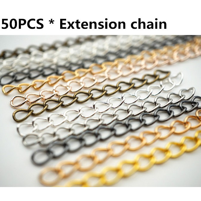 Set 50 Đuôi Nối Dài Dây Chuyền / Vòng Tay Thủ Công DIY