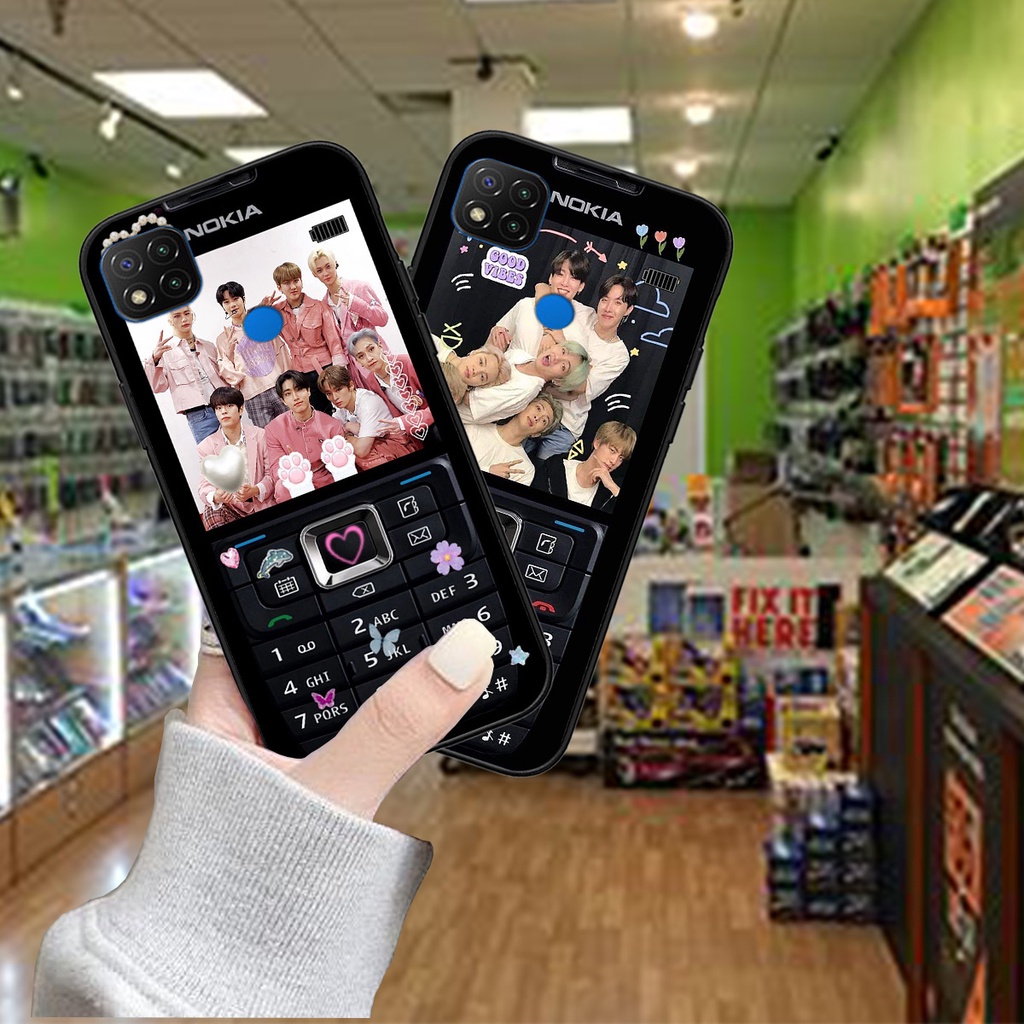 Ốp Xiaomi Redmi 9C / 9T bộ hình điện thoại nokia huyền thoại , BTS , Vpop cute