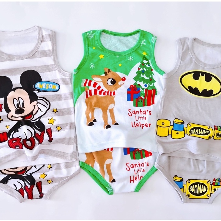 Set Áo Ba Lỗ Disney Kèm Quần Lưng Thun Cho Bé Trai Size 0 - 4 Tuổi MINTSCLOSET Mint's Closet - S1165 - TN3018