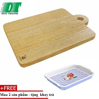 Thớt quai tròn Gỗ Đức Thành 03013-MUA 2 TẶNG KÈM 1 KHAY TRÀ NHỰA