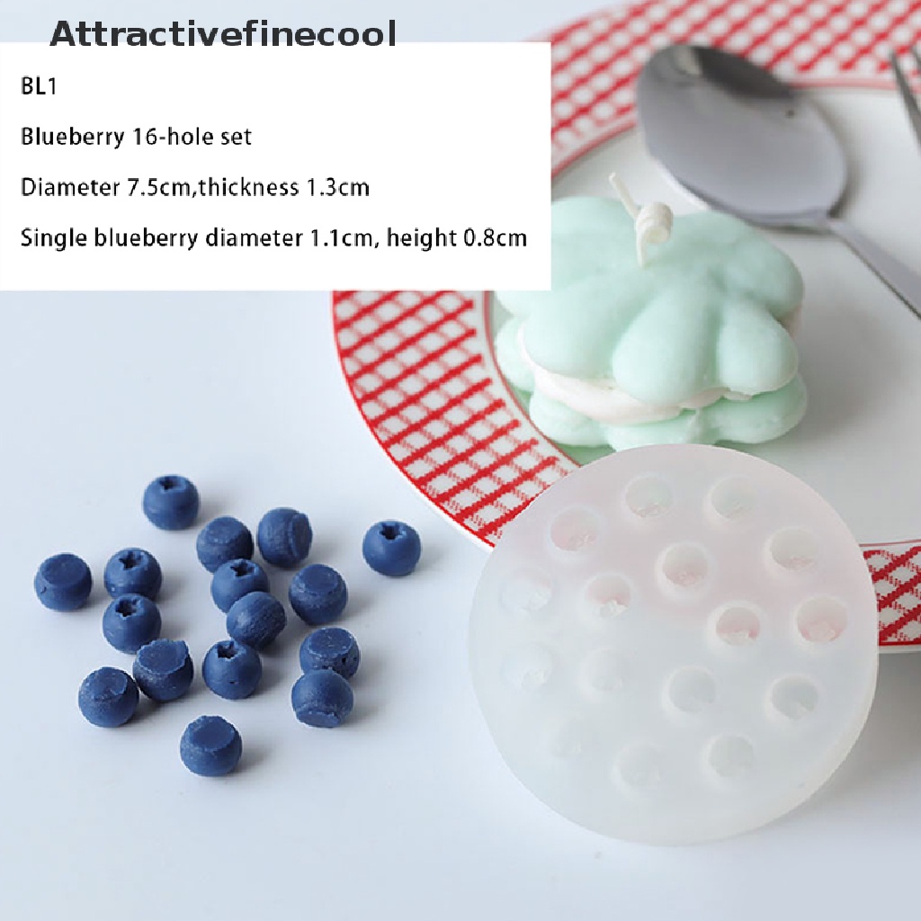 Khuôn Silicone Làm Bánh Hình Quả Việt Quất Và Nến