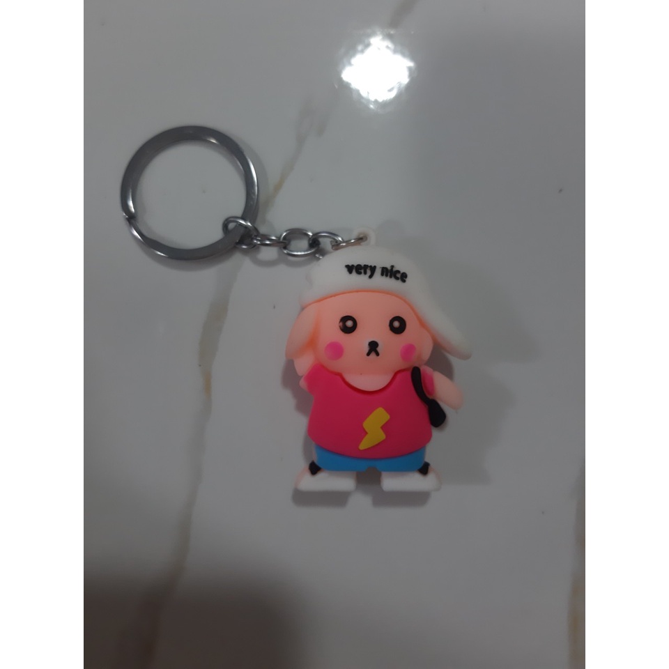 Móc nhựa silicon với thiết kế nhận vật hoạt hình siêu kute dễ thương