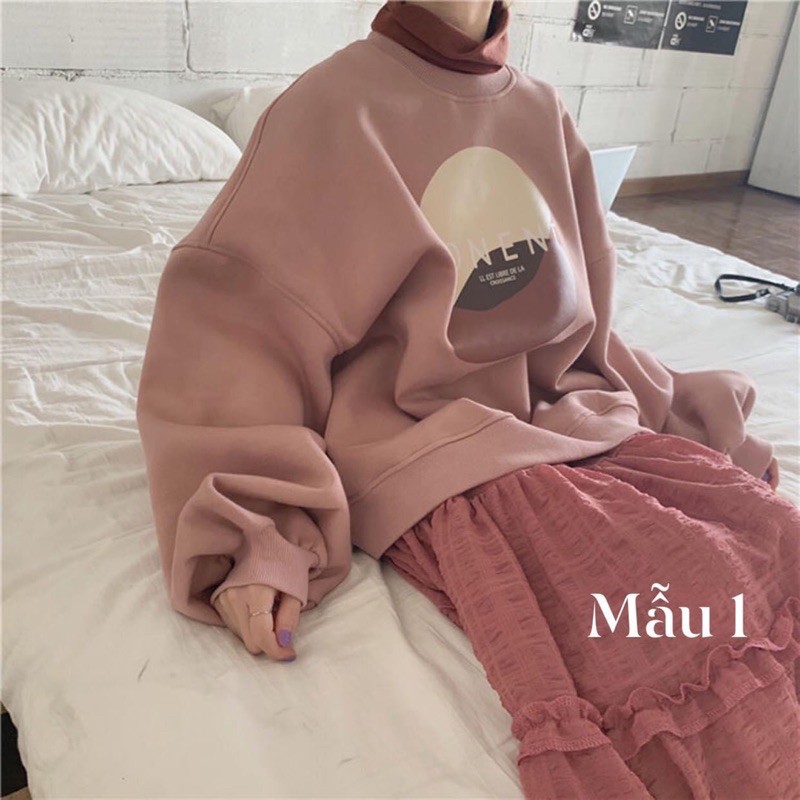 áo nỉ lót lông (săn mãu 1 -mẫu 2 )