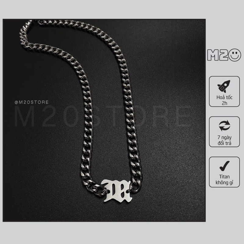 Vòng Cổ Nam Nữ Thép Titan Chống Gỉ, Dây chuyền Unisex M!SBHV Phong Cách Hàn Quốc