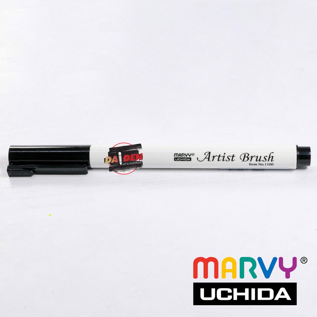 [DA ĐEN] Bút Marvy Artist Brush 1100 Bảng Nâu Xám