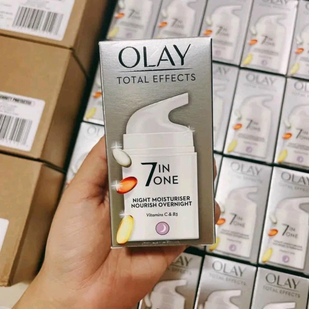 Kem dưỡng trắng da OLAY TOTAL EFFECTS 7 IN ONE NIGHT MOISTURISER NOURISH OVERNIGHT 50ml