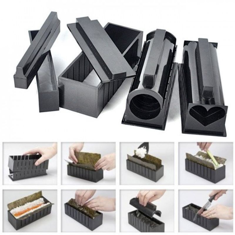 Bộ Dụng Cụ Làm Sushi 10 Món Chế Biến Món Sushi,,,,,