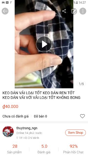 KEO DÁN VẢI LOẠI TỐT KEO DÁN REN TỐT KEO DÁN VẢI VỚI VẢI LOẠI TỐT KHÔNG BONG KHÔNG TAN TRONG NƯỚC