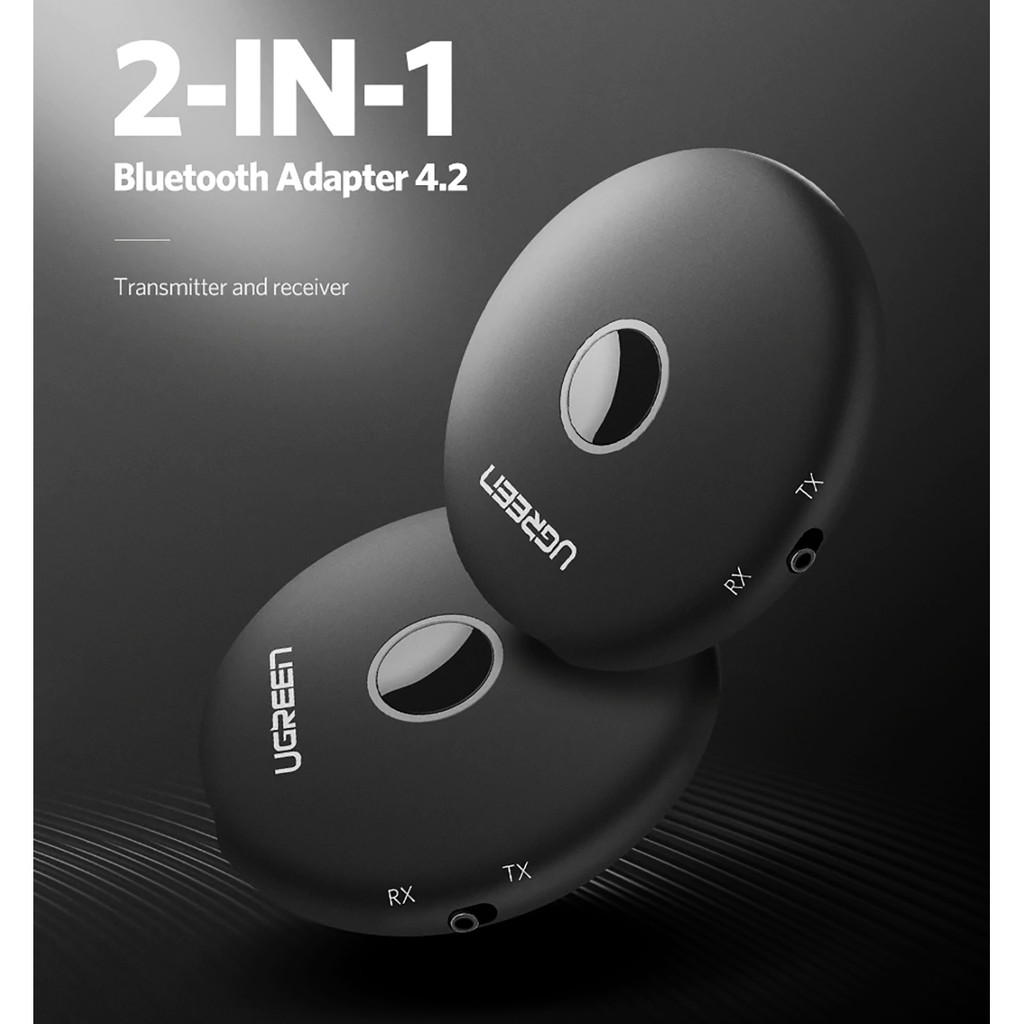 [Mã ELHACE giảm 4% đơn 300K] Bộ Thu &amp; Phát Bluetooth 5.0 hỗ trợ aptX Cao Cấp UGREEN Chính Hãng