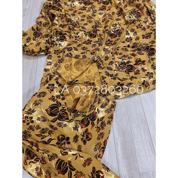 Bộ gấm hoa ép các bà Bộ hoa bà già