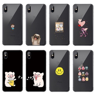 Ốp điện thoại TPU mềm in họa tiết hoạt hình dễ thương cho compatible for iphone X 8 7 6 6S Plus 5 5S SE