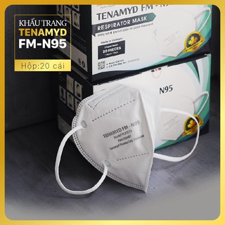 Khẩu trang y tế n95 tenamyd fm, hộp 20 cái, cao cấp