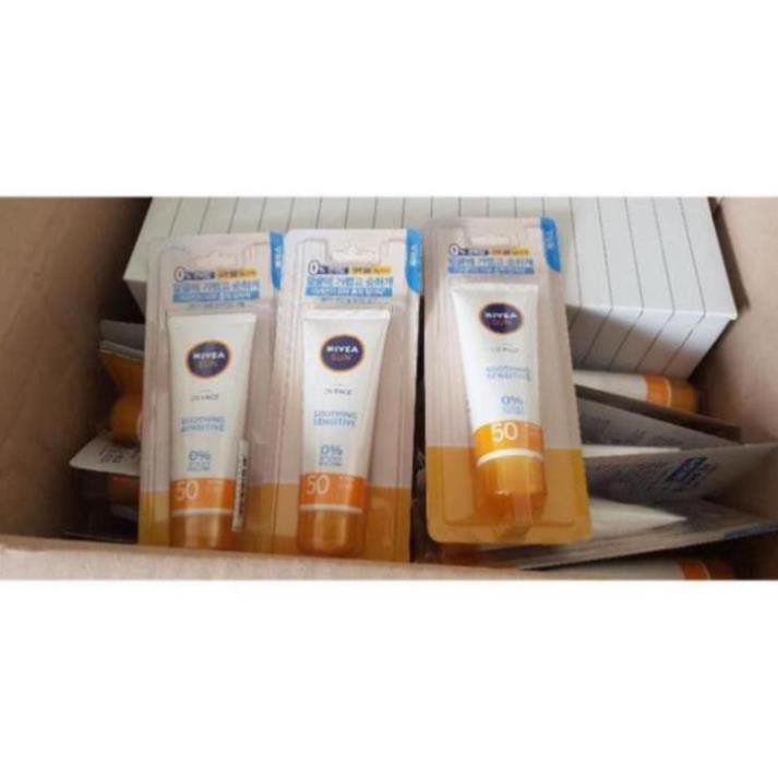 Kem chống nắng Nivea UV Face Soothing Sensitive Sun Cream SPF50+ PA++++ 50ml