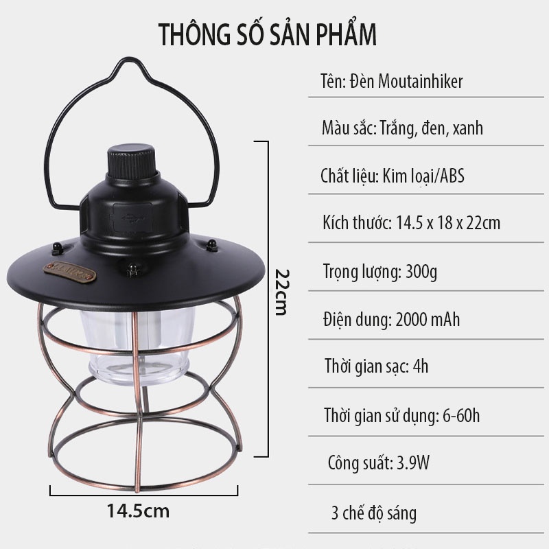 Đèn bão đèn dầu chống bão cổ điển siêu đẹp đèn dầu chịu gió bão cao 22cm