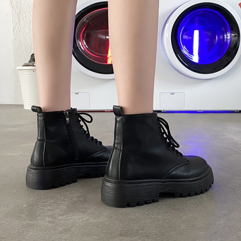 [ HÀNG QUẢNG CHÂU] Boots da khoá sườn sang chảnh 🍒 FREESHIP - Chọn theo size chân thường đi 🍒 | BigBuy360 - bigbuy360.vn