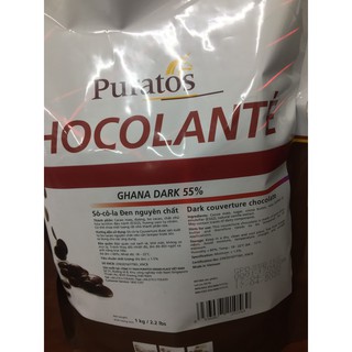 Socola Puratos hạt nút 55% gói 1kg