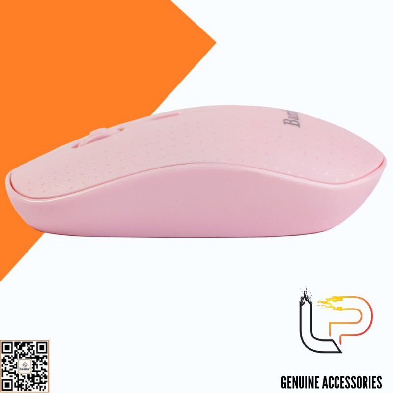 CHUỘT QUANG KHÔNG DÂY MÀU HỒNG BAMBA B2 - MOUSE KHÔNG DÂY BAMBA B2