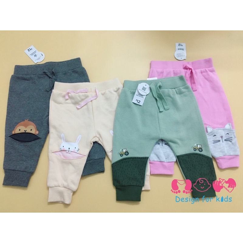 Quần nỉ quần dài xuất dư Young Original siêu đáng yêu cho bé