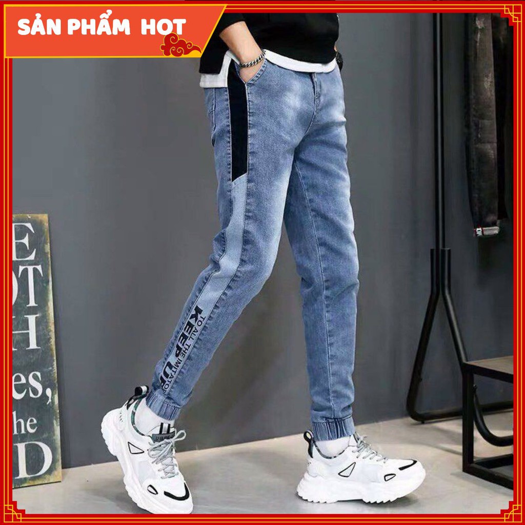 [HOT] Quần Jean Jogger Nam Chạy Viền Cực Chất Cá Tính Freeship