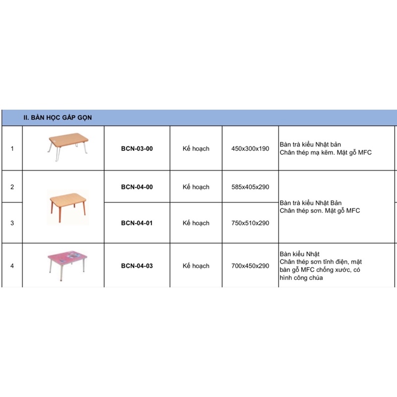 [Hỏa tốc 1H] [Chính hãng - Hỏa tốc 1H] Bàn học sinh gấp gọn xuân hòa đủ size (Bảo hành 6 tháng)