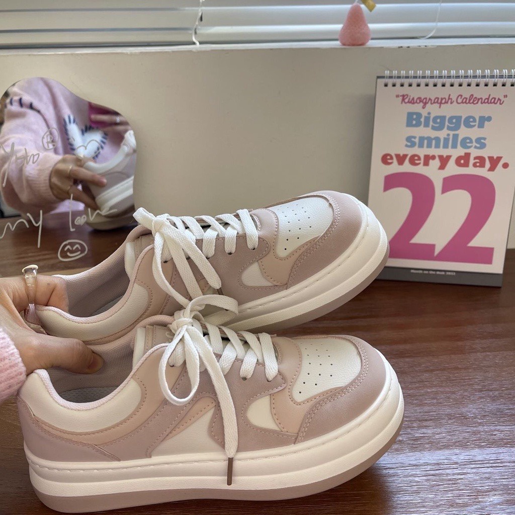 Giày sneaker thể thao ulzzang đế bánh mì phong cách Hàn Quốc