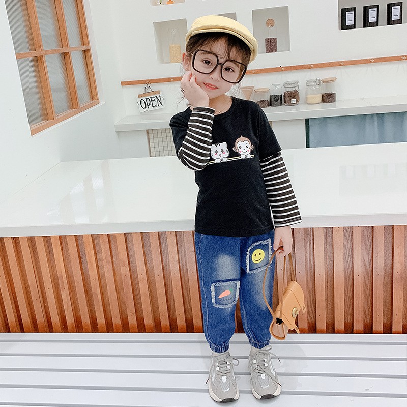 Quần denim mềm mại xinh xắn cho bé trai và bé gái