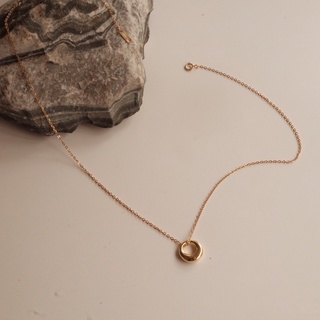 Vòng cổ bạc 925 mạ vàng 18k - 075