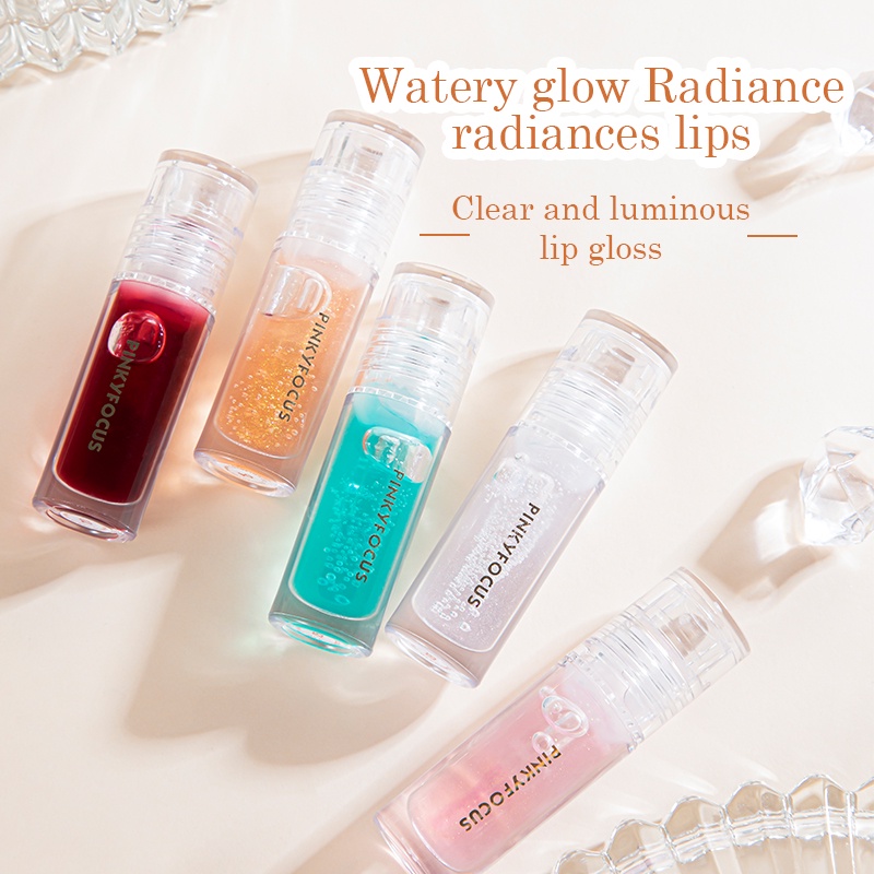 Son Bóng pudaier 5 Màu Tùy Chọn Chứa Vitamin E Giúp Môi Căng Mọng