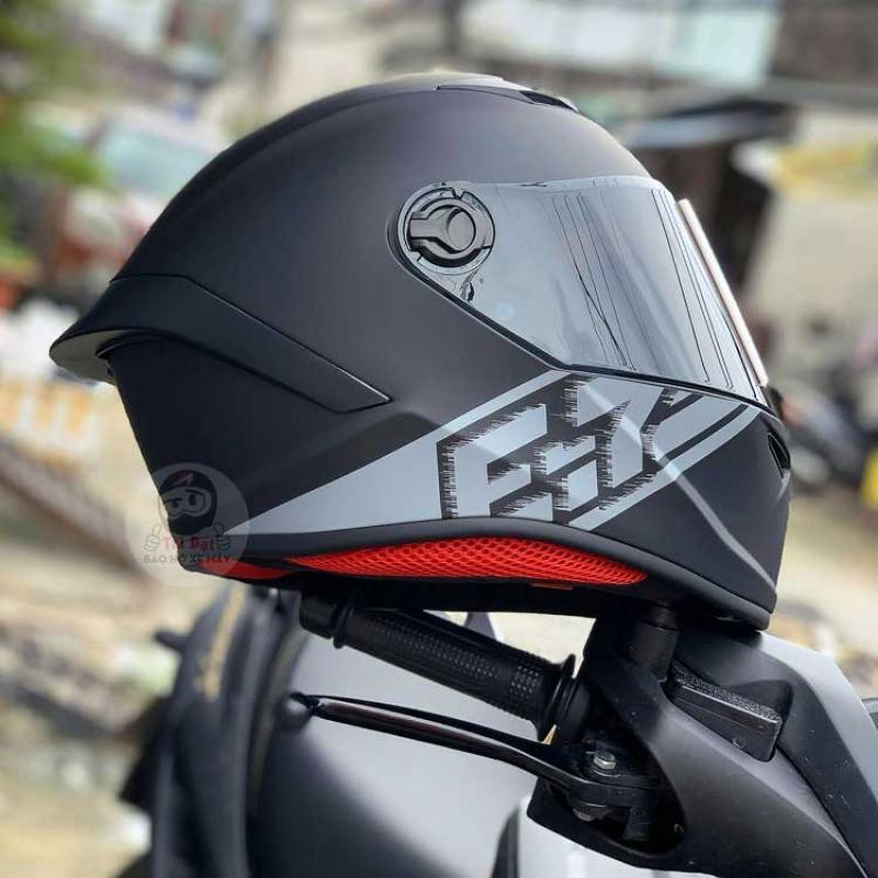 Nón bảo hiểm Fullface EGO E7 V3 đen tem xám