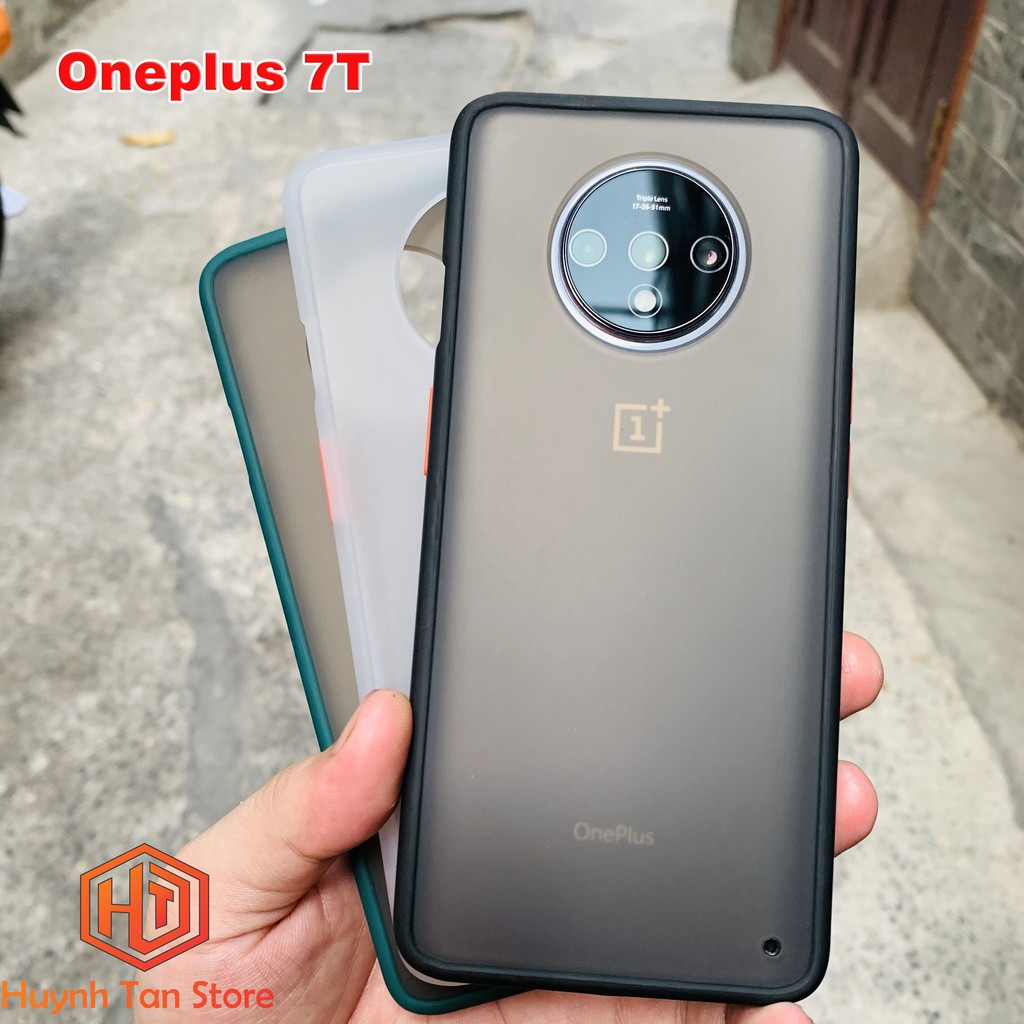 Ốp lưng Oneplus 7T , 7 Pro , 7T Pro, 8T trong nhám viền màu