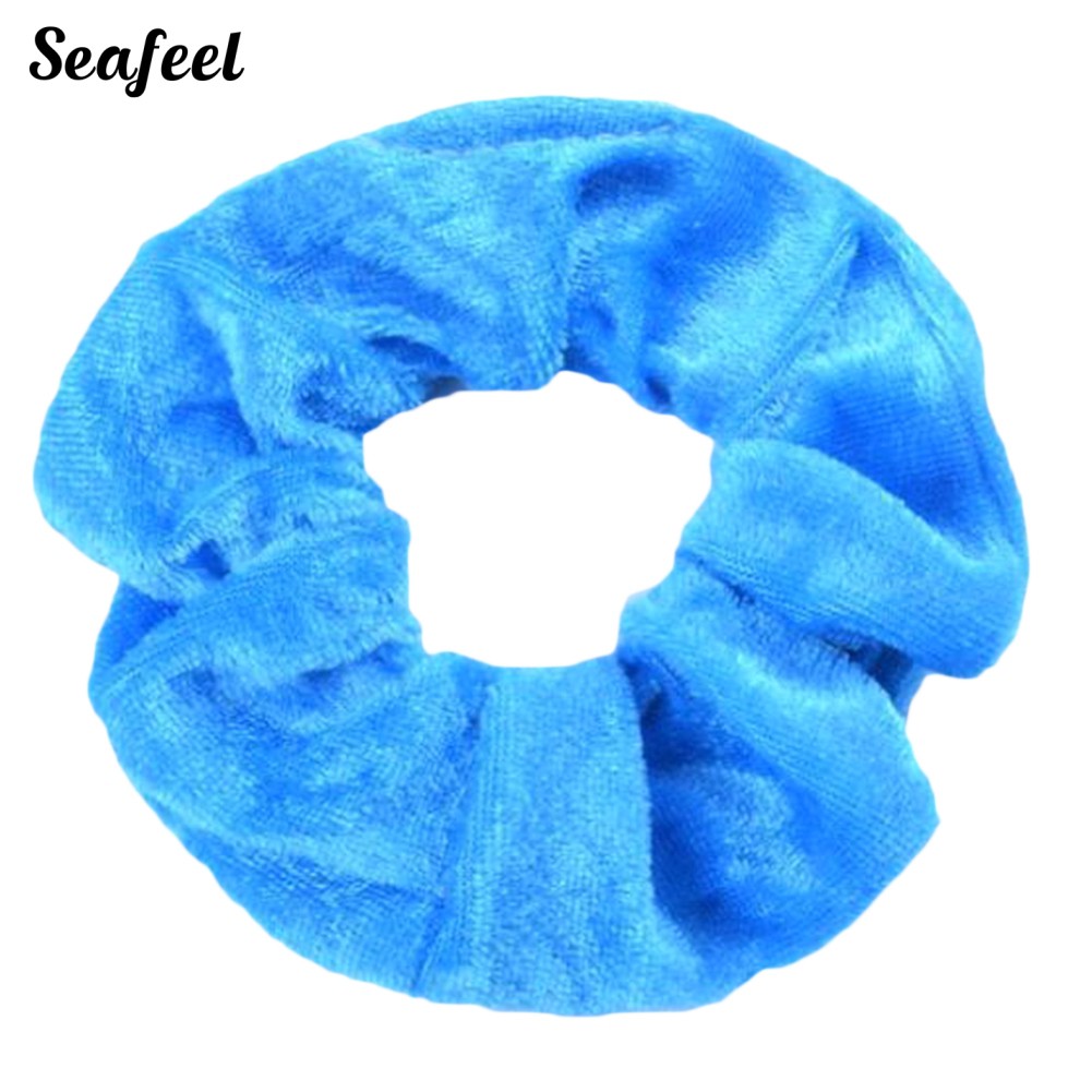 Dây Buộc Tóc Co Giãn Màu Trơn Cho Nữ