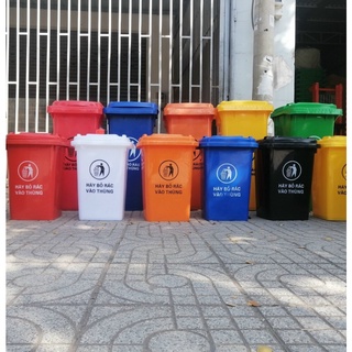 Thùng rác nhựa công cộng 60L