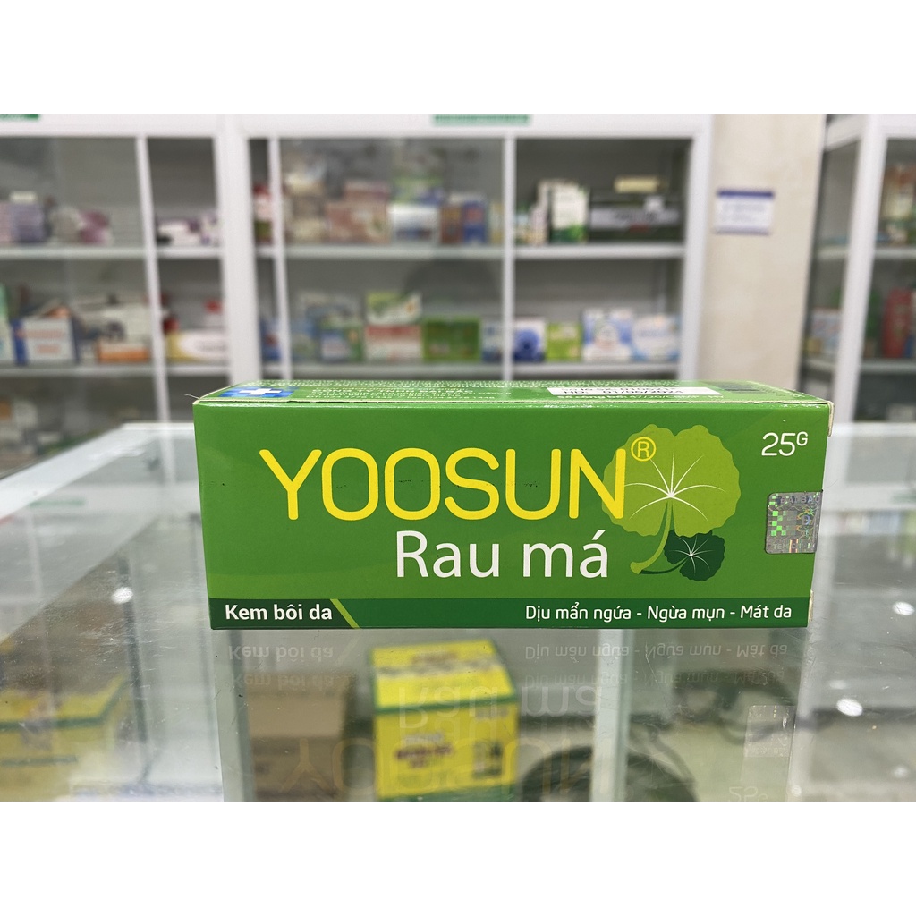 Kem bôi da Yoosun rau má tuýp 25g giúp ngăn ngừa rôm sẩy, mẩm ngứa, hăm da, làm mát và dịu da khi bị muỗi đốt