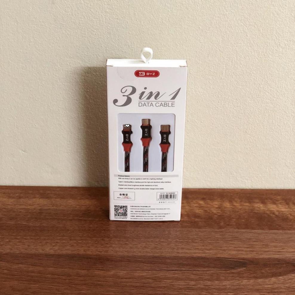 Cáp sạc 3 đầu BYZ BL-675