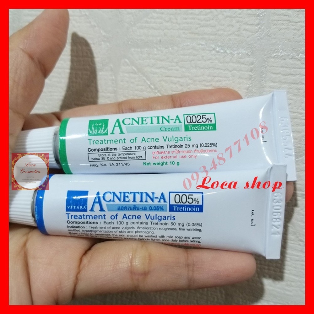[Sẵn] Kem làm giảm mụn ẩn chống lão hoá da tretinoin, Acnetin A Thái | BigBuy360 - bigbuy360.vn
