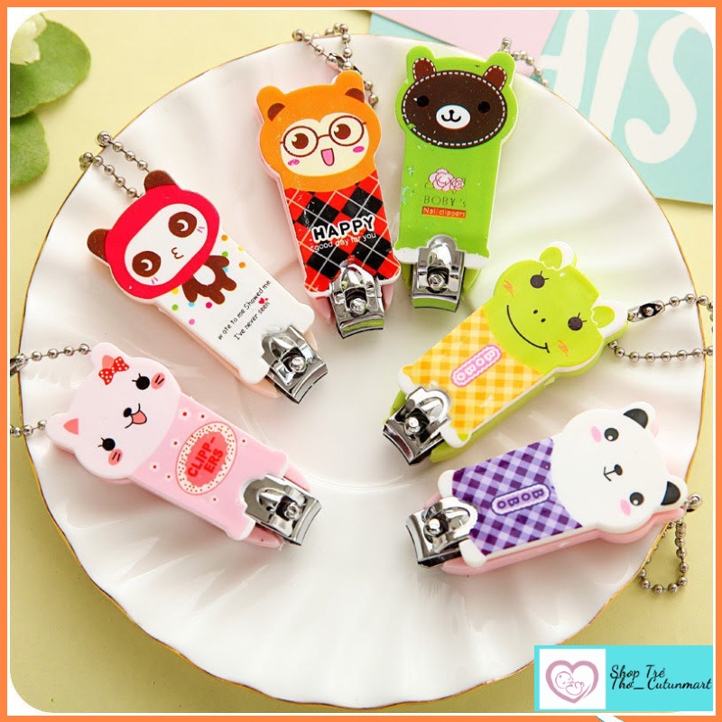 Bấm móng tay hình thú nhiều họa tiết dễ thương