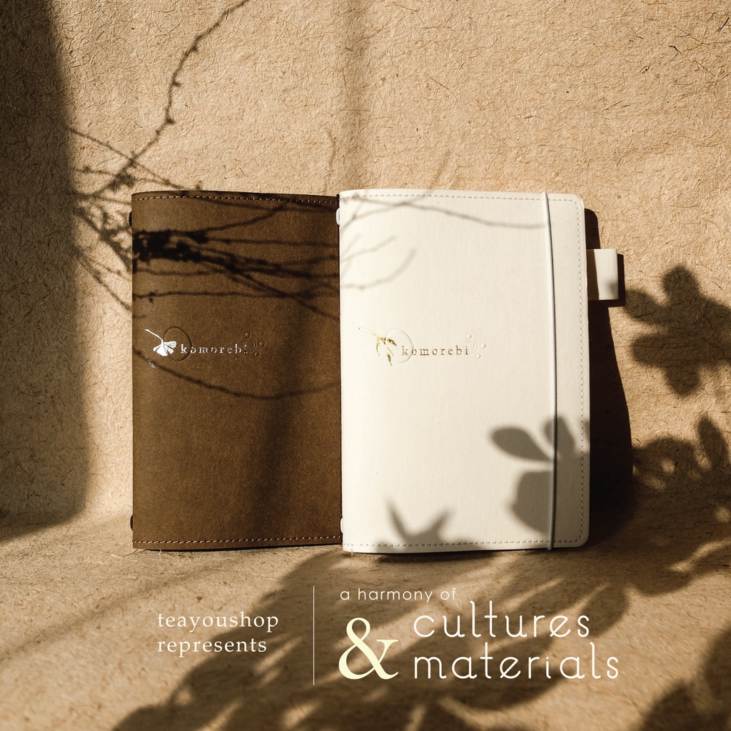 Sổ Vintage Journal 'Komorebi'🍂| Mix 8 loại giấy thủ công Việt Nam | Bìa giấy giặt được ✨ teayoushop