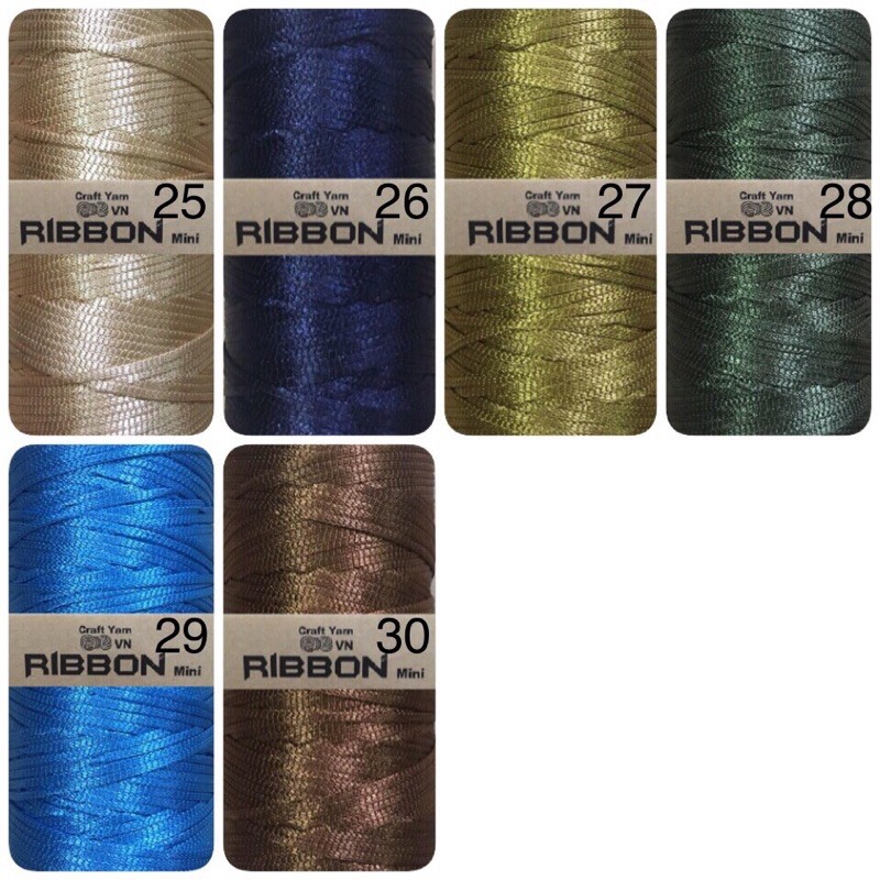 Sợi ribbon móc túi xách