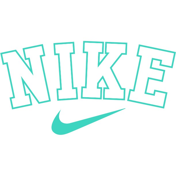 Logo Nike nhiều màu in trực tiếp lên vải bằng bàn ủi, bàn là - post 1