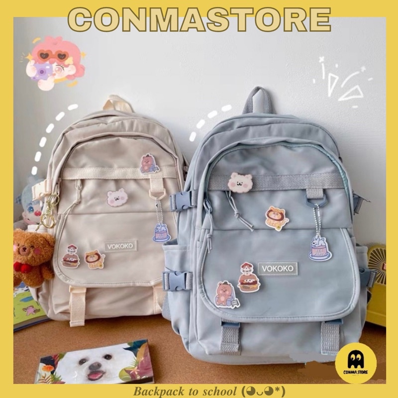 Balo Ulzzang Màu Pastel Siu Xinh Vokoko V2 ?? Hàng Có Sẵn