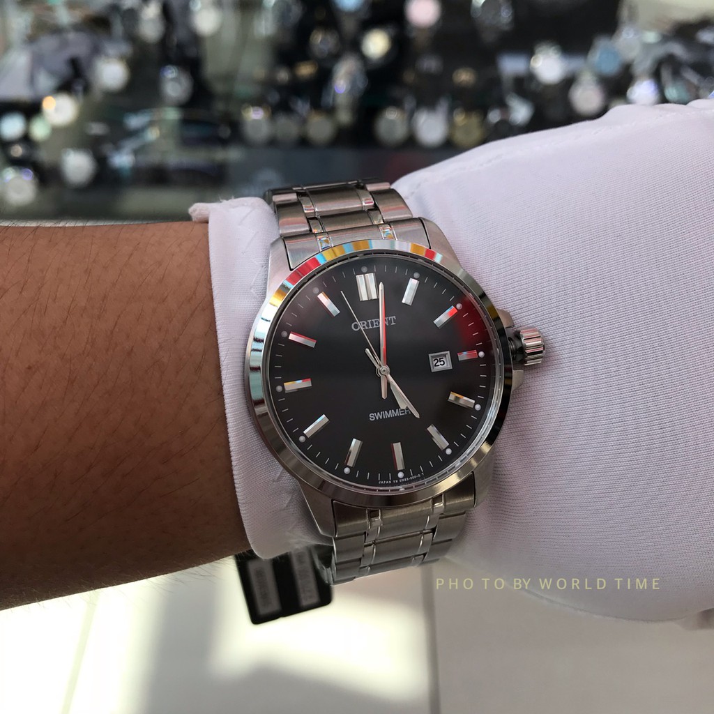 Đồng hồ Nam Orient SUNE5003B0 [ Chính hãng full box ] , Quartz , Dây thép