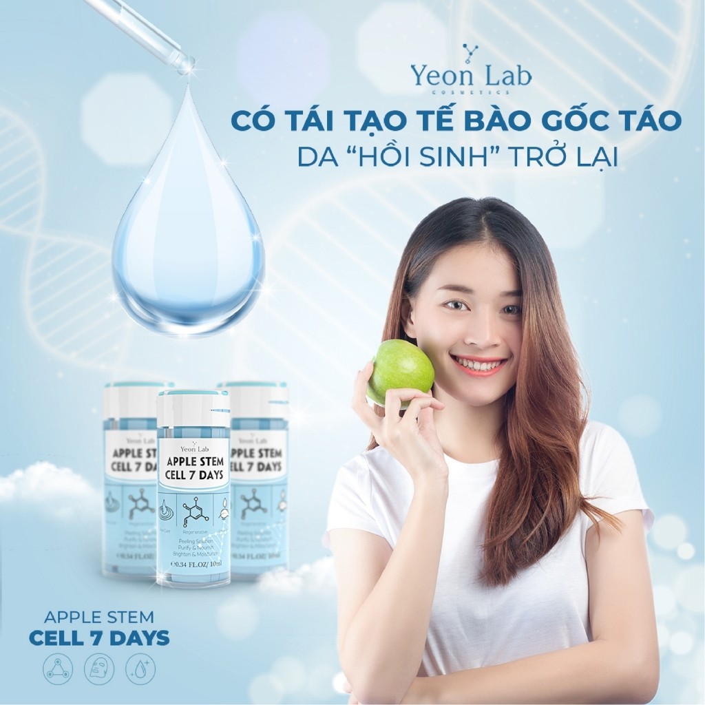 [HÀNG CHÍNH HÃNG ] TẾ BÀO GỐC TÁO APPLE STEM CELL SOLUTION 7 DAYS - Tái tạo da tế bào gốc táo 7 DAYS