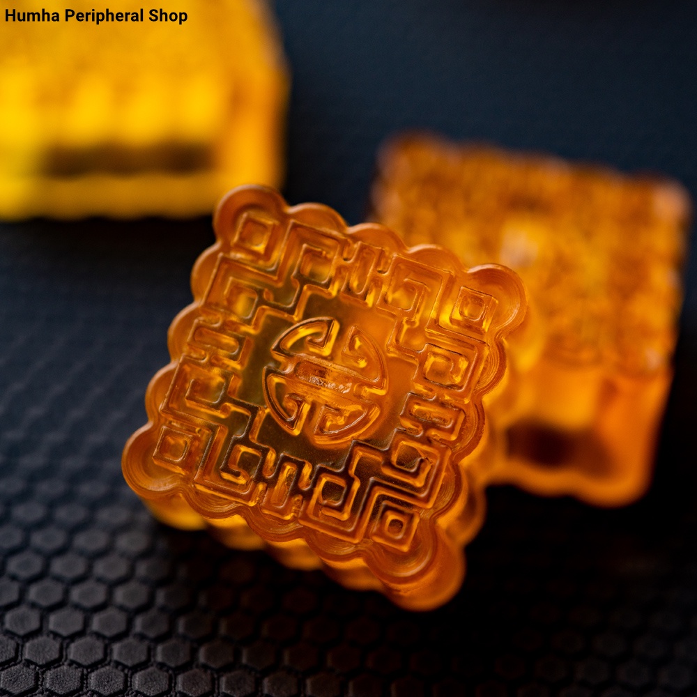 Artisan keycap Hộp Đựng Chìa Khóa Cơ Khí Resin Thủ Công Hình Bánh Trung Thu Đáng Yêu Tùy Chỉnh ESC keycap