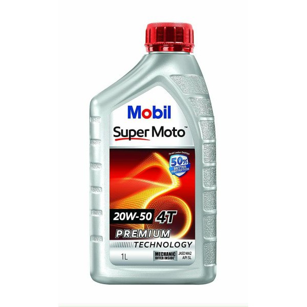 Nhớt xe máy Mobil Super 4T 20W50 800ML - 1LIT