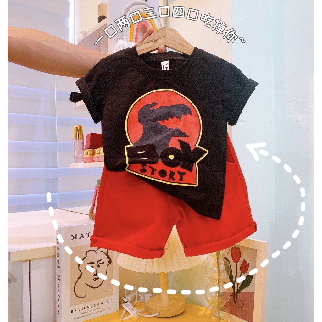Lyvyshop -   Bộ quần áo hiphop cho bé trai từ 09-28kg