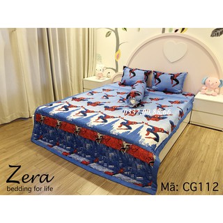 BỘ 5 CHI TIẾT CHĂN GA GỐI HỌA TIẾT SIÊU NHÂN CỰC YÊU CHO BÉ