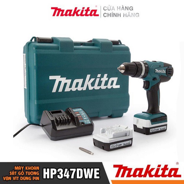 [Chính Hãng] Máy Khoan Bắt Vít Dùng Pin Makita HP347DWE (14.4V-1.5AH)