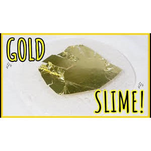 Lá dát vàng lá dát bạc 9*9 cm nguyên liệu làm thủ công handmade slime