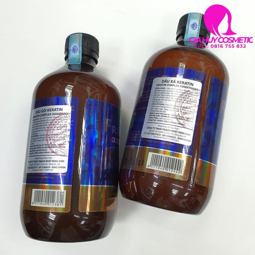 LẺ DẦU GỘI HOẶC DẦU XẢ FRAICHEUR KERATIN 500ML - 800ML
